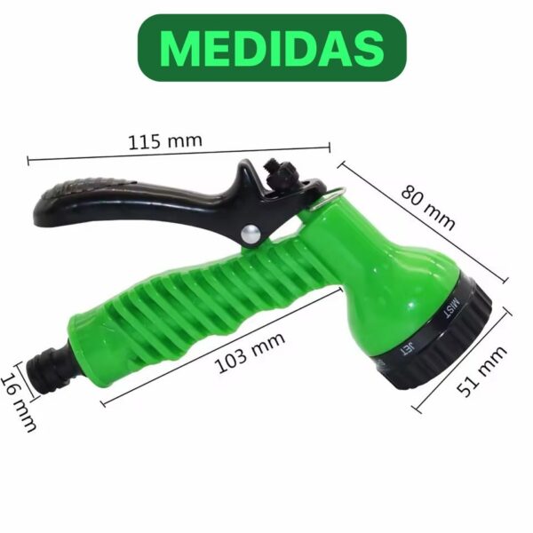 Esguicho Mangueira De Jardim 7 Funções Kit Engate Rápido - Imagem 8