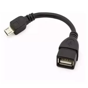 Imagem do cabo OTG Micro USB V8 para Android – adaptador USB fêmea para smartphone